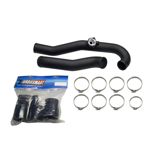 Turbosmart AL Charge Pipe Kit w/Hardware - Black | 2015-2021 Ford Mustang EcoBoost
