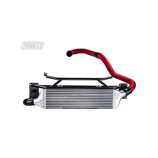 TurboXS Front Mount Intercooler Kit Wrinkle Red - Subaru WRX 2015-2021