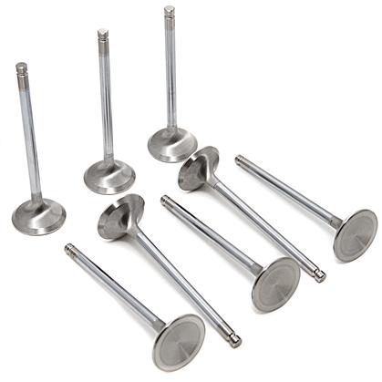 GSC P-D 4G63T Evo 1-9 / 90-98 DSM Chrome Polished Intake Valve - 34mm Head (STD) - SET 8