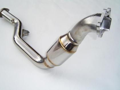 Invidia 02-07 WRX/STi Polished Divorced Waste Gate Downpipe with High Flow Cat