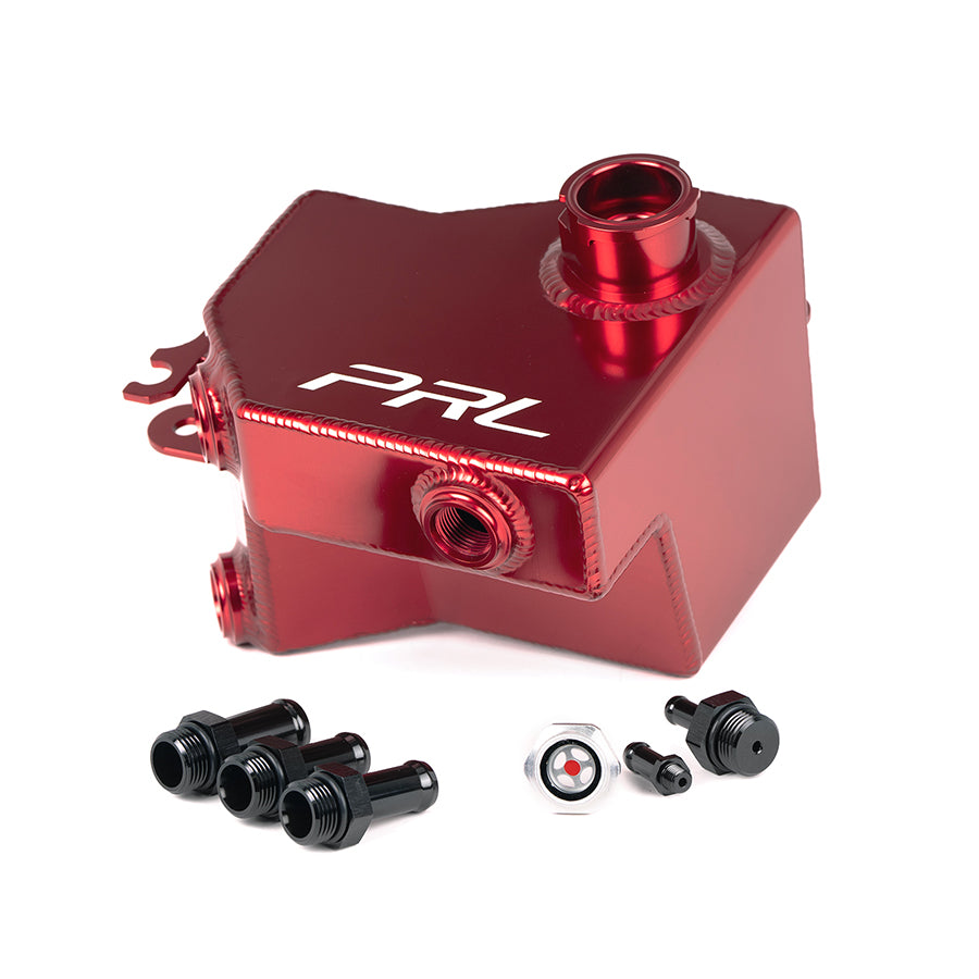 PRL Motorsports Baffled Coolant Expansion Tank (Red) - Honda Civic Type R FK8 / FL5 2017+ / Civic Si 17-21