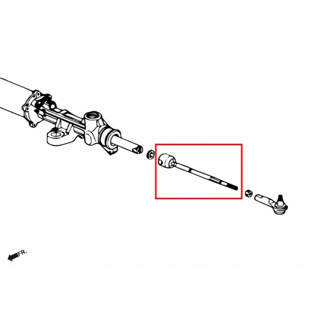 Hardrace Hard Tie Rod (2 Piece Set / OE Style) - Honda S2000 AP1/2 00-09