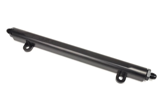 STM Fuel Rail - Black Evo 4/5/6/7/8/9 8an inlet/outlet