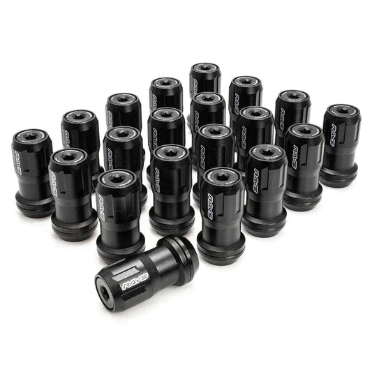 RAYS FORMULA NUT FN-II SET - 12X1.50 BLACK