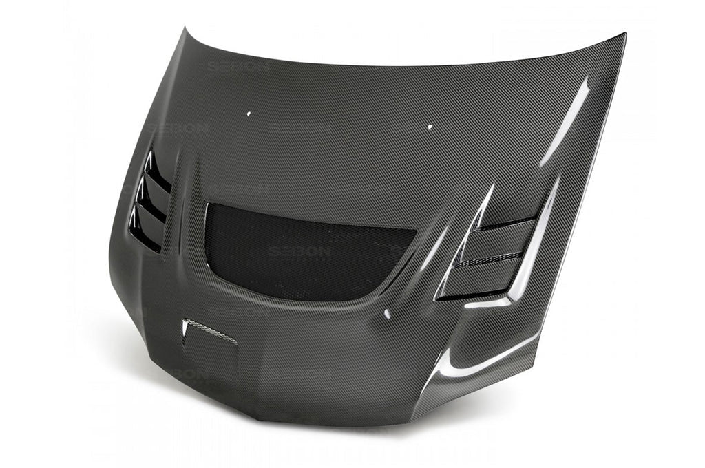 Seibon Carbon Fiber Hood CW Style Gloss for Evo 7/8/9