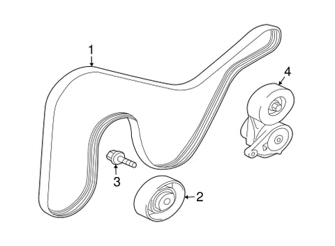 Mitsubishi OEM Idler Pulley | 2009-2012 Mitsubishi Eclipse (MD374877)