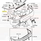 Mitsubishi OEM Rear Bumper Support Bracket for Evo 7/8/9