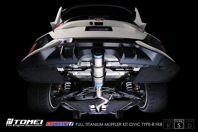 Tomei Full Titanium Expreme Ti Exhaust (Type S / Single Muffler) - Honda Civic Type R FK8 17-21