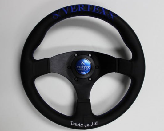 Vertex 325mm Blue Flat Steering Wheel