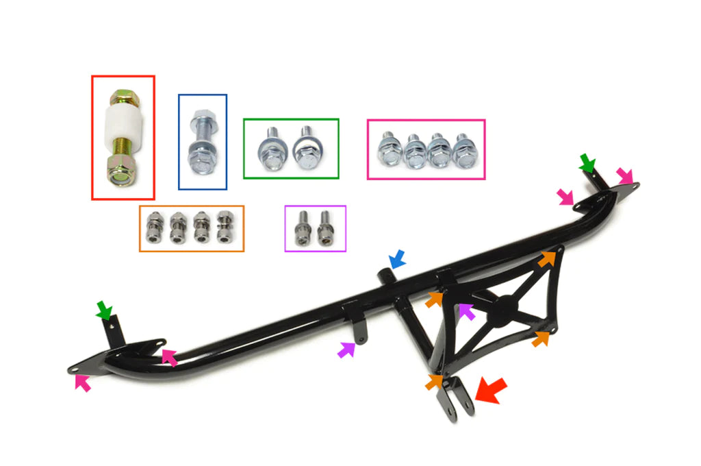 STM Evo 7/8/9 Bolt-On Parachute Mount Kit