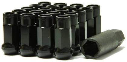 Muteki SR48 Black M12x1.5 Open Ended Lug Nuts: 20 Pack