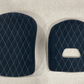 Tillett B5 seat pads set with silver diamond stitching