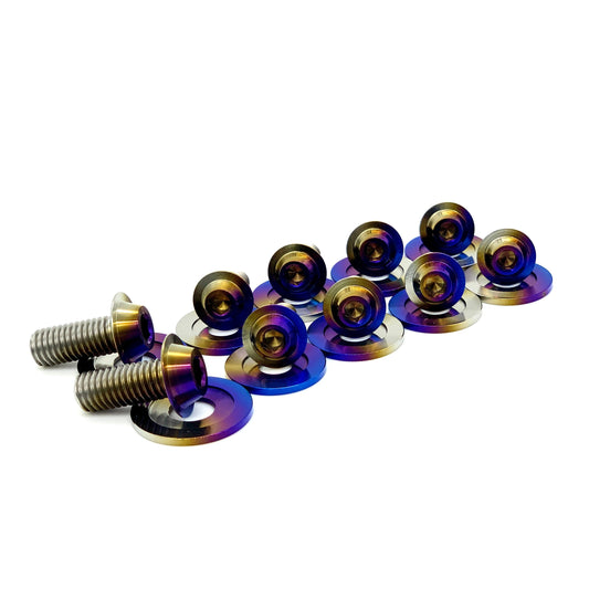 JDC Titanium Fender Hardware Replacement Kit (Evo X)