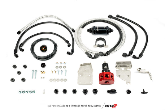AMS Performance Alpha Fuel System FPR + Fuel Line Kit Lamborghini | Audi 2015-2022