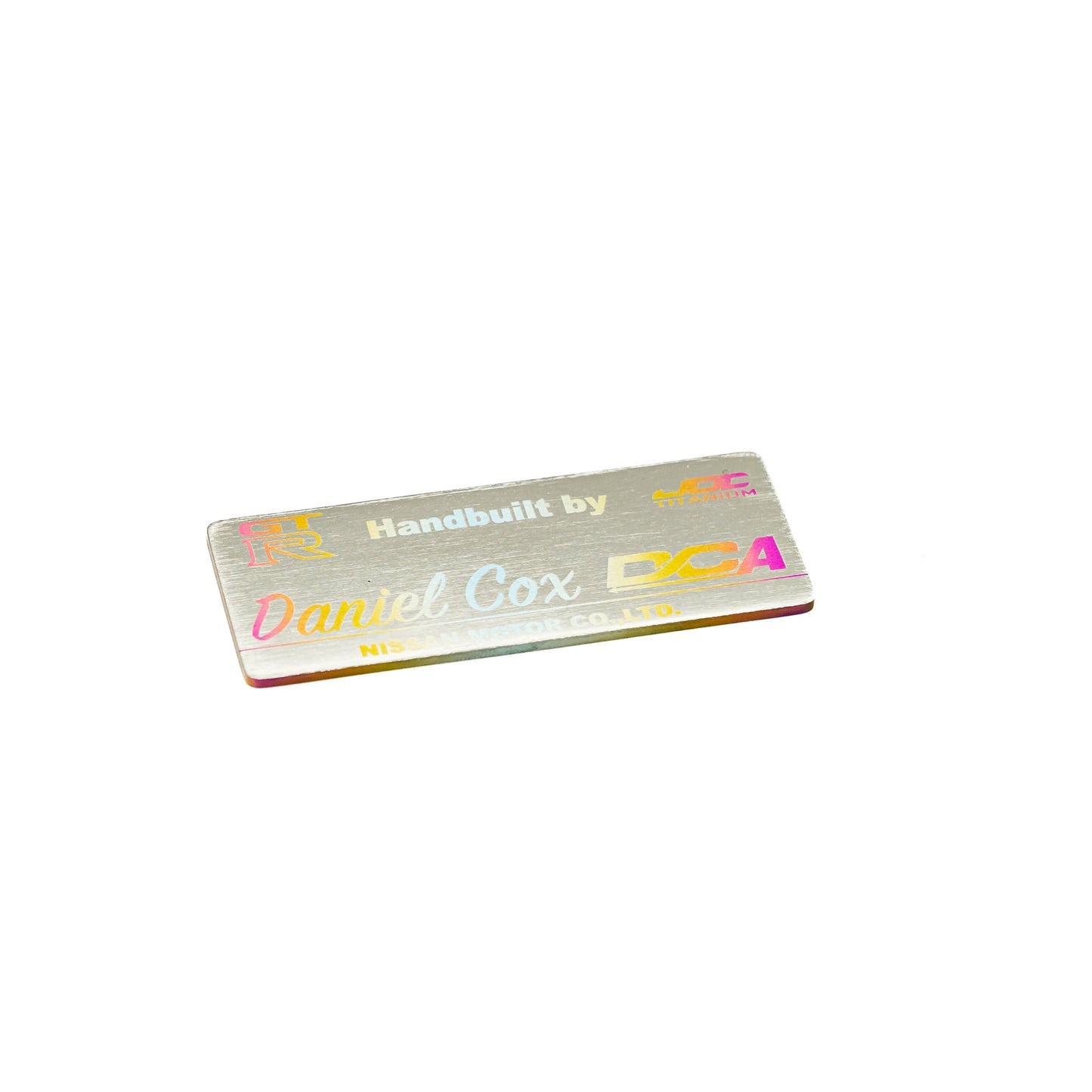 JDC Titanium Badge | 75mm x 25mm (Universal)