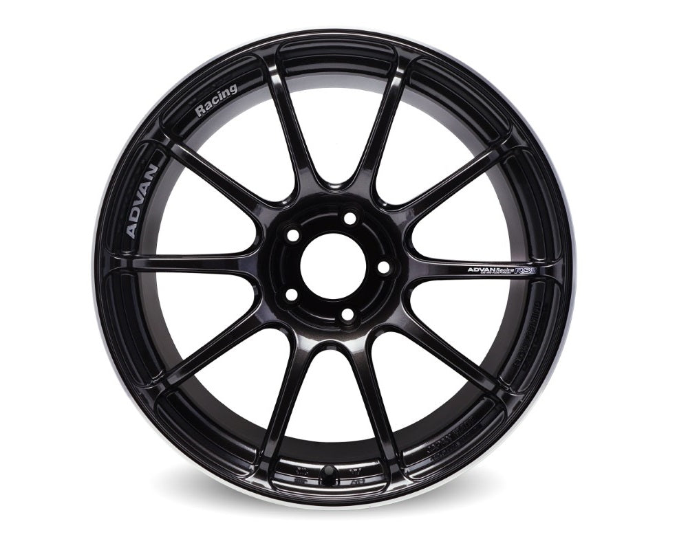 Advan RSIII Wheel 18x10.5 5x114.3 15mm Black Gunmetallic & Ring- set