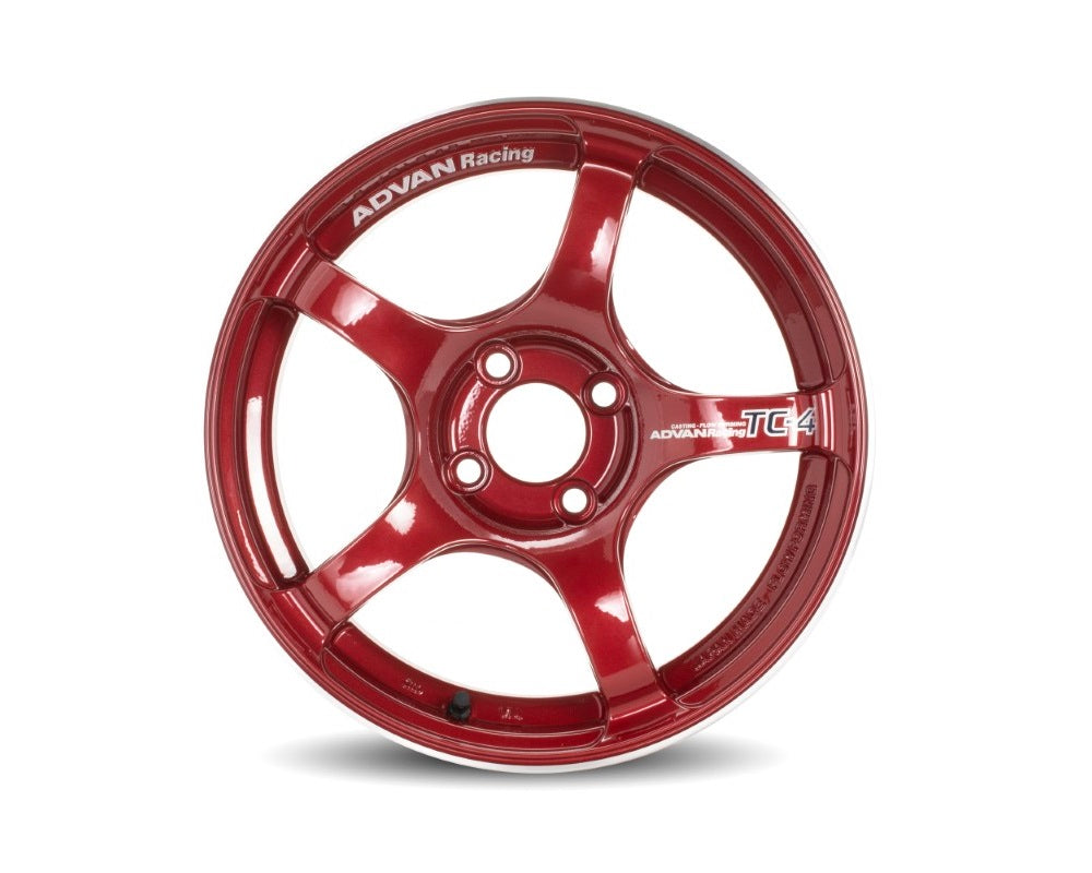 Advan TC-4 Wheel 18x10.5 5x114.3 15mm Racing Candy Red & Ring