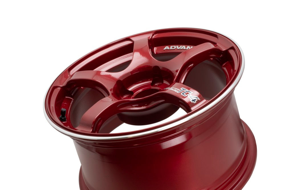 Advan TC-4 Wheel 18x10.5 5x114.3 15mm Racing Candy Red & Ring