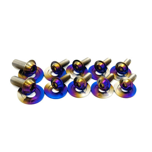 JDC Titanium Radiator Support Area Hardware Replacement Kit (Evo X)