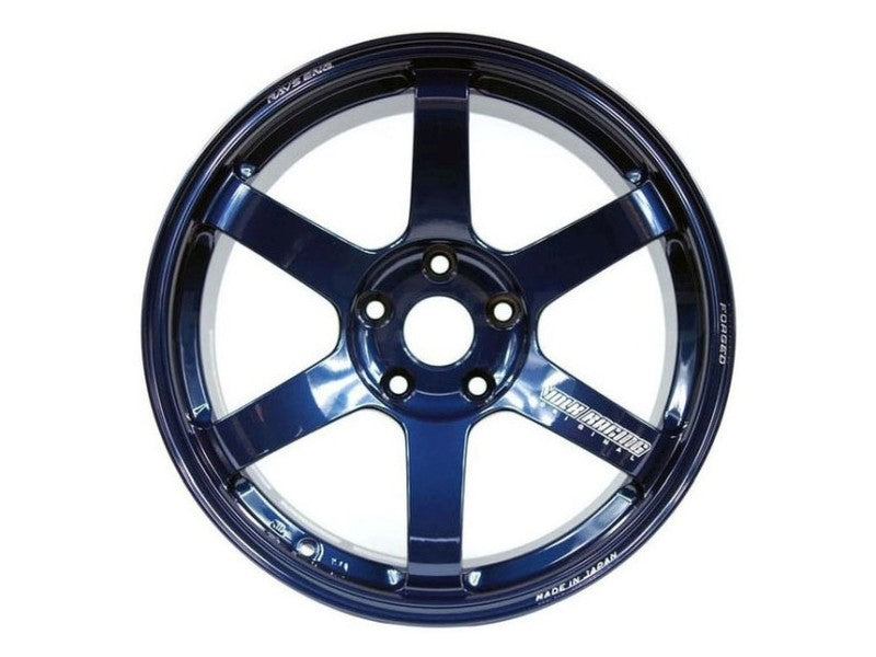 Volk Racing TE37 Saga S-plus Wheel Set 18x10 | 18x12 Mag Blue Nissan GT-R R35