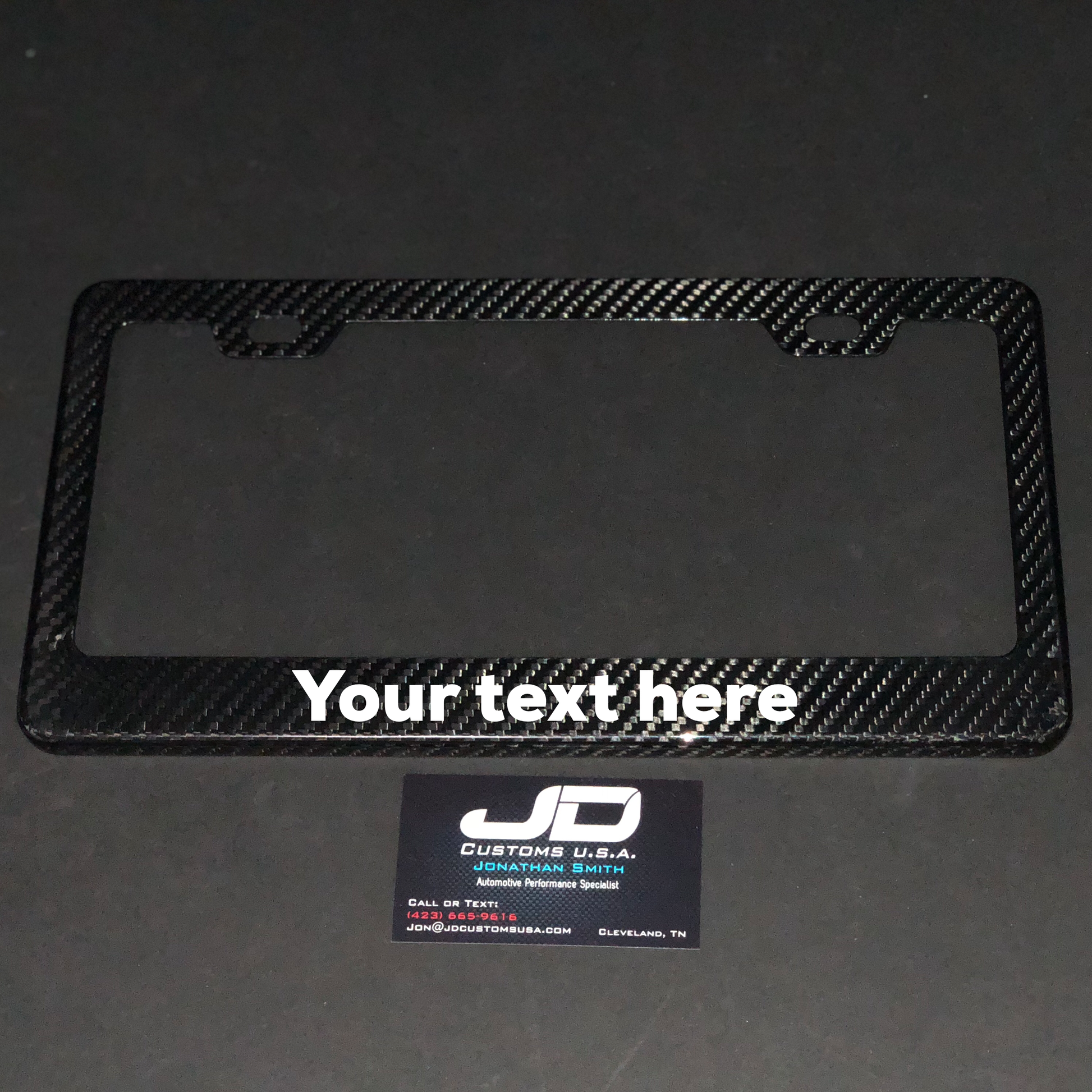 JDC Carbon Fiber License Plate Frames - JD Customs U.S.A