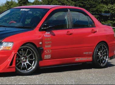 Varis '06 Super Taikyu Carbon Side Skirts With Under Section Mitsubishi Evo 2003-2005