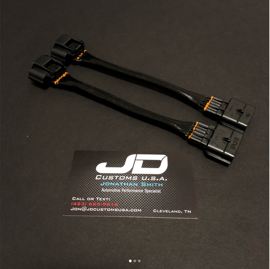 JDC GT-R Throttle Body Extension Harness Pair-Used for Forward Facing Intake Manifold - JD Customs U.S.A
