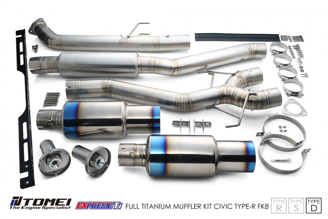 Tomei Expreme Ti Type D Titanium Catback Exhaust - Honda Civic Type R 2017+