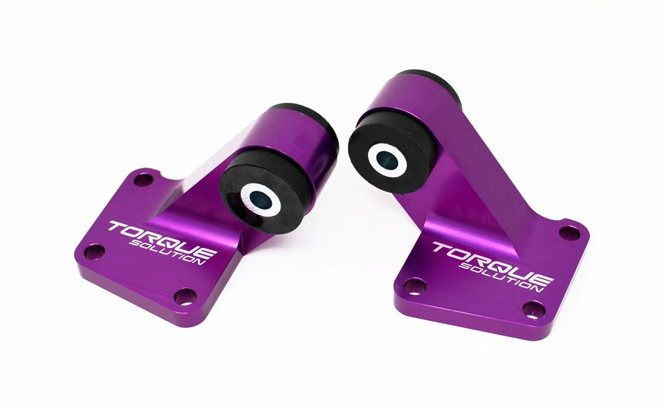 Torque Solution Purple Billet Rear Differential Mounts Mitsubishi Evolution VIII-IX 2003-2006