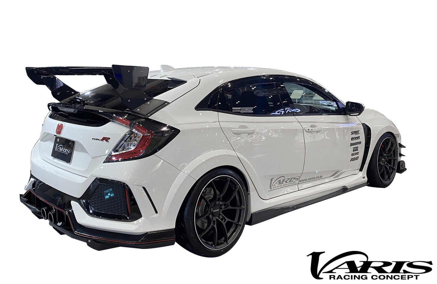 VARIS ARISING-II SIDE SKIRT + UNDERBOARD FOR 2017-19 HONDA CIVIC TYPE R [FK8]