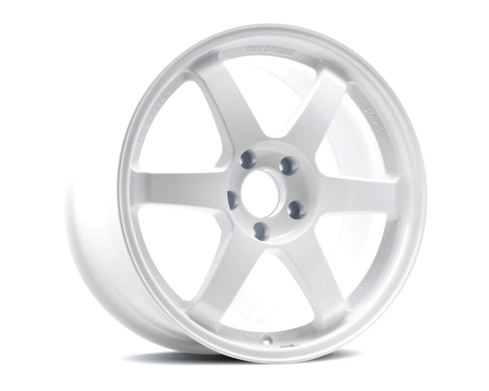 Volk Racing TE37 SL Wheel 18x10 5x114.3 40mm Dash White