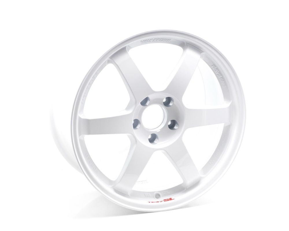 Volk Racing TE37 SL Wheel 18x10 5x114.3 40mm Dash White