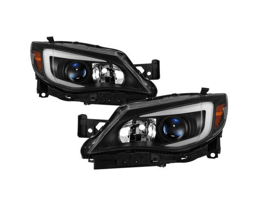 Xtune Black DRL Light Bar Projector Headlights w/ Switchback Turn Signal Subaru Impreza | WRX 2008-2014