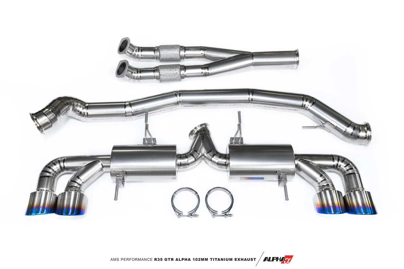 AMS Performance Titanium 102mm Cat-Back Exhaust System | 2009-2020 Nissan GT-R