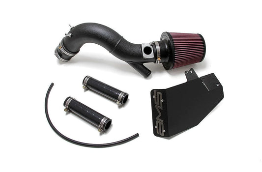 AMS Performance Black Short Ram Intake with MAF housing and Breather Bungs Mitsubishi Evolution X 08-14