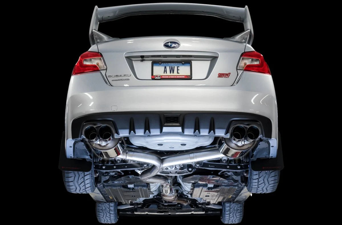 AWE Touring Edition Catback Exhaust w/ Chrome Silver Tips 2011-2021 STI Sedan