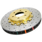 DBA Gold Front Drilled & Slotted 5000 Series 2 Piece Rotor | 2003-2006 Mitsubishi Lancer Evo 8/9