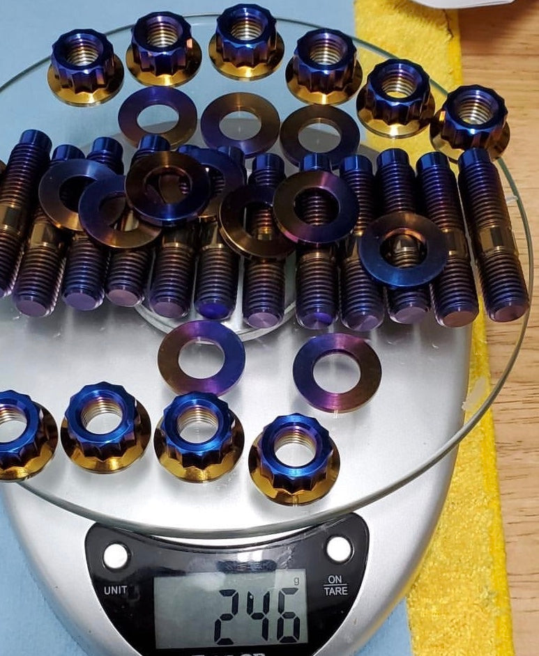 JDC Titanium Exhaust Manifold Stud Kit (MK4 Supra) - JD Customs U.S.A