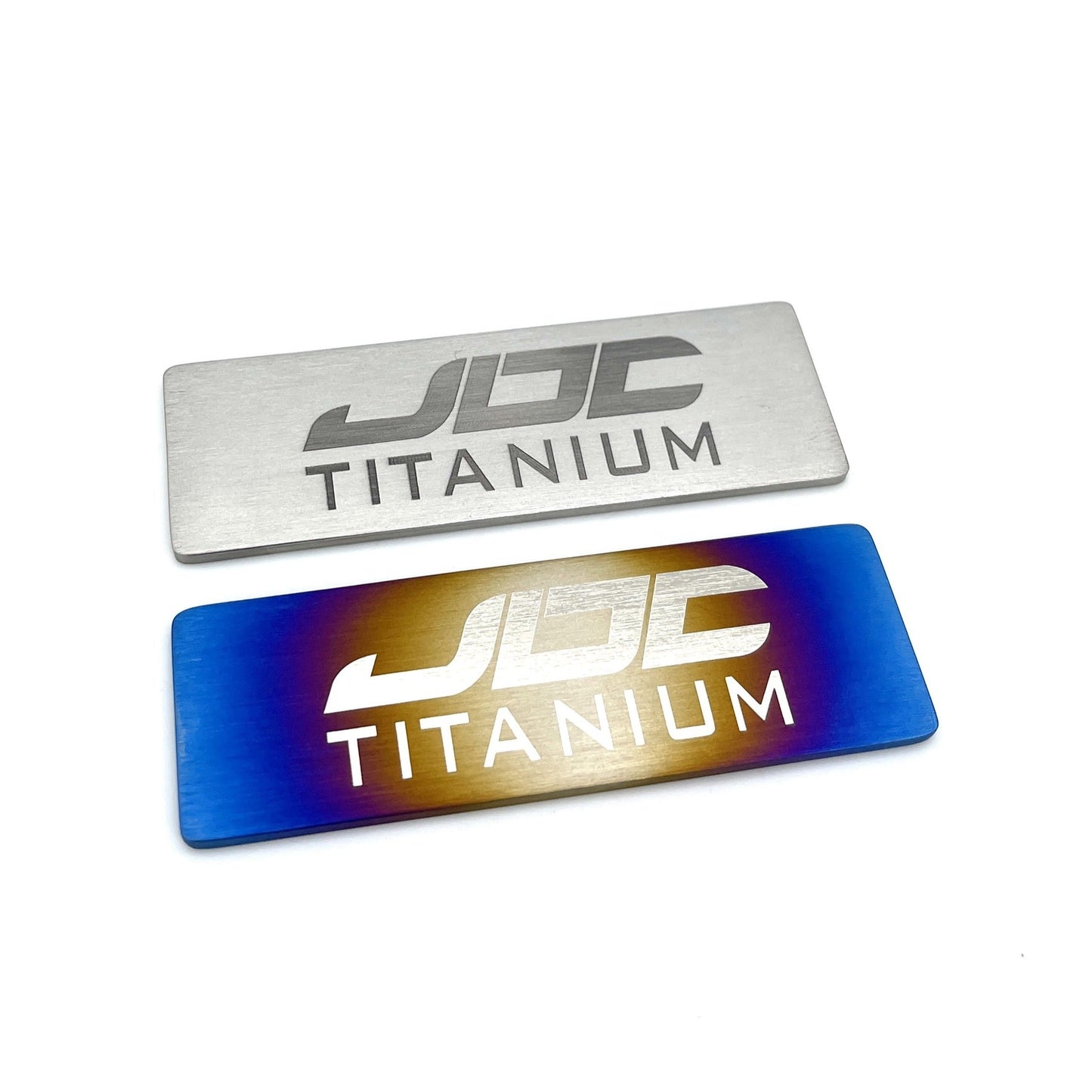 JDC Titanium Badge | 75mm x 25mm (Universal)