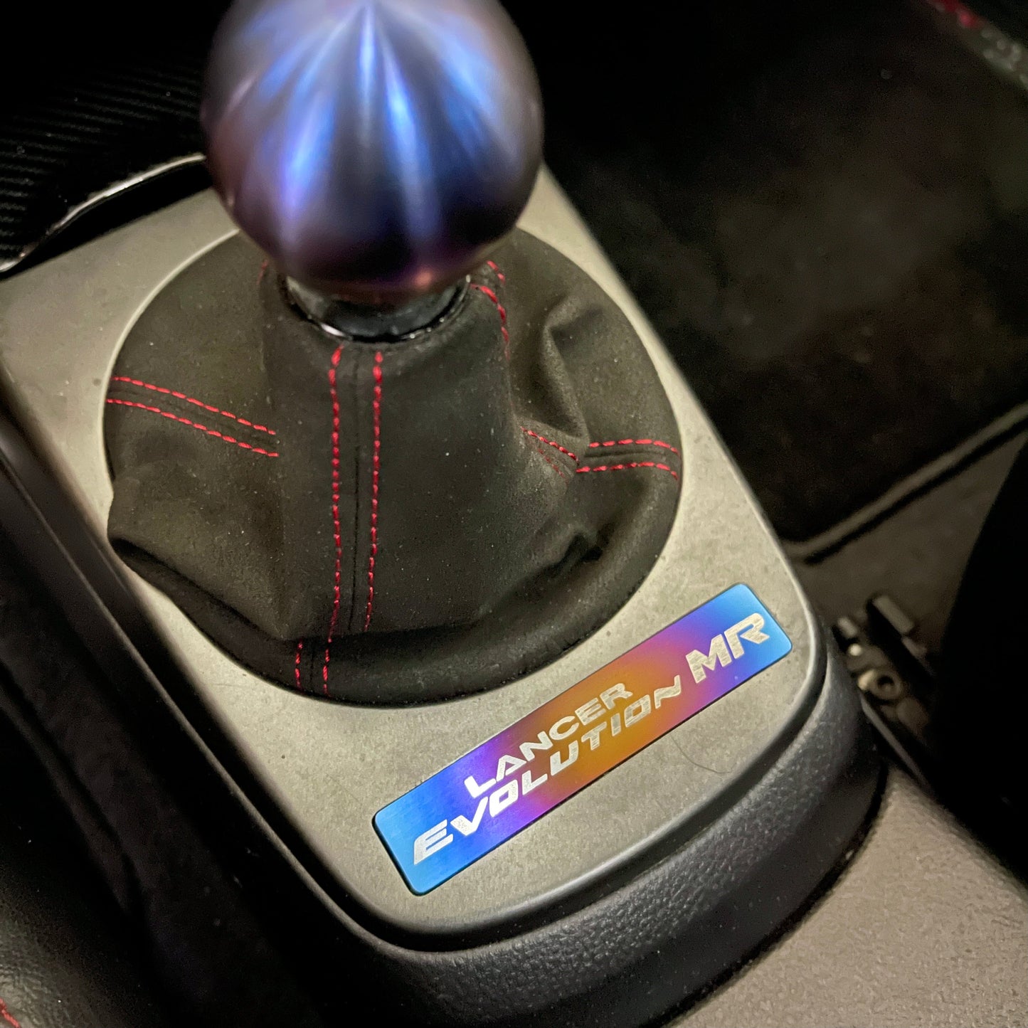 JDC Titanium Shifter Console Badge (Evo 7/8/9/Universal)