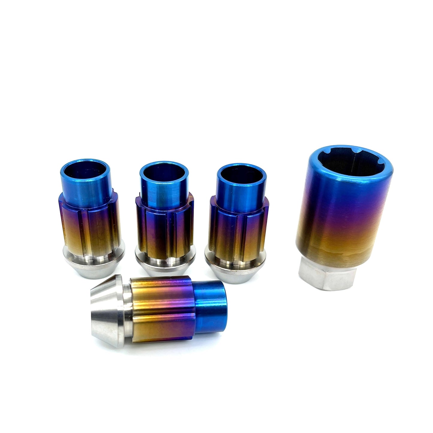 JDC Titanium Open-End Lug Nuts M12x1.25mm (Universal)