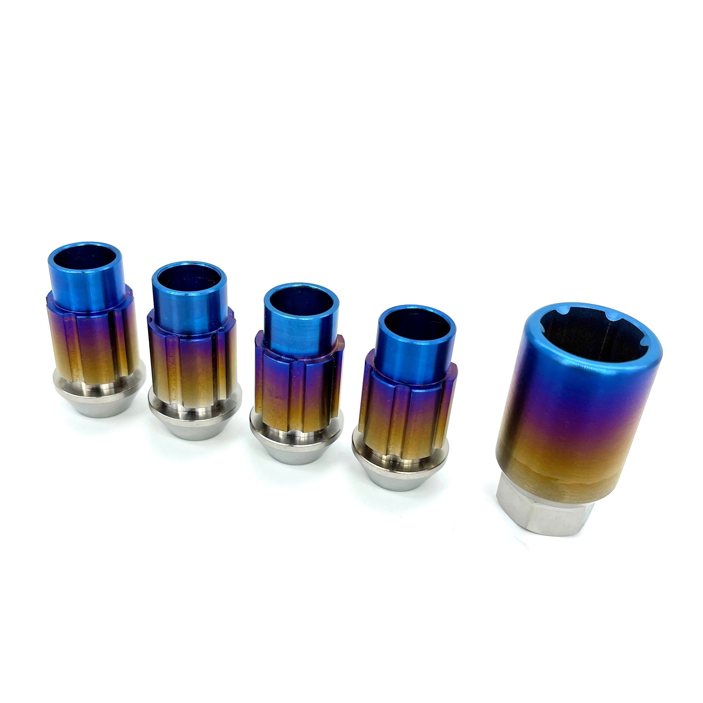 JDC Titanium Open-End Lug Nuts M12x1.25mm (Universal)