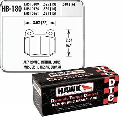 Hawk Performance DTC-70 Rear Brake Pads | Multiple Fitments