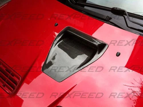 Rexpeed CW-Style Carbon Fiber Hood Scoop (Evo X)