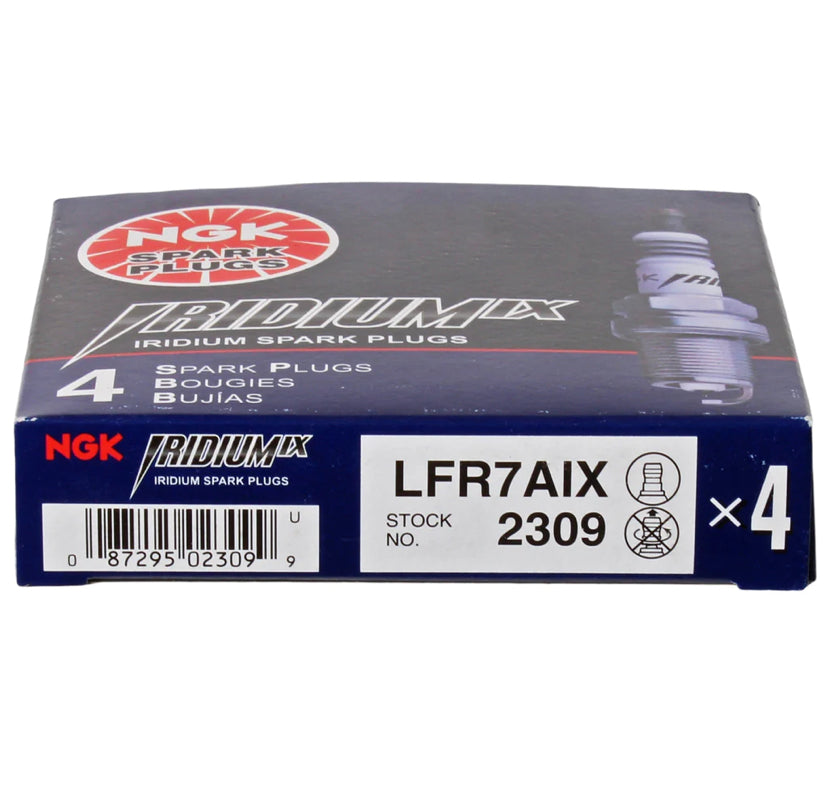 NGK (LFR7AIX) Iridium IX 1 Step Colder Spark Plugs Subaru WRX 2006-2014 / STI 2004-2021 | 2309