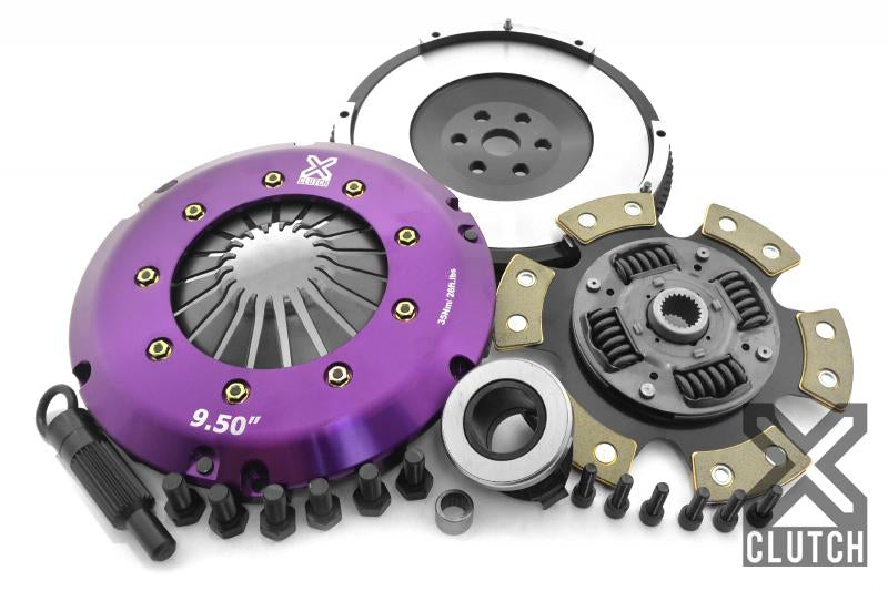 XClutch Clutch Kit with Chromoly Flywheel Stage 2 Ceramic Race Disc Mazda 2.3L 4-Cylinder