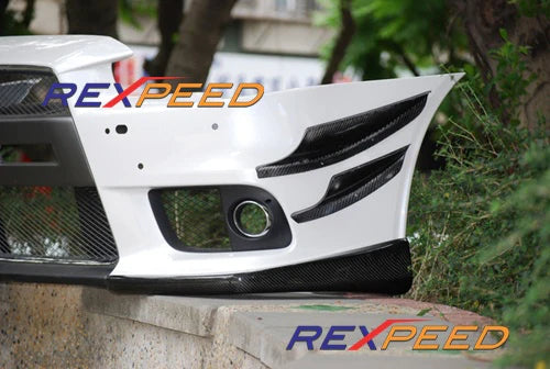 Rexpeed V-Style Carbon Fiber Canards (Evo X)