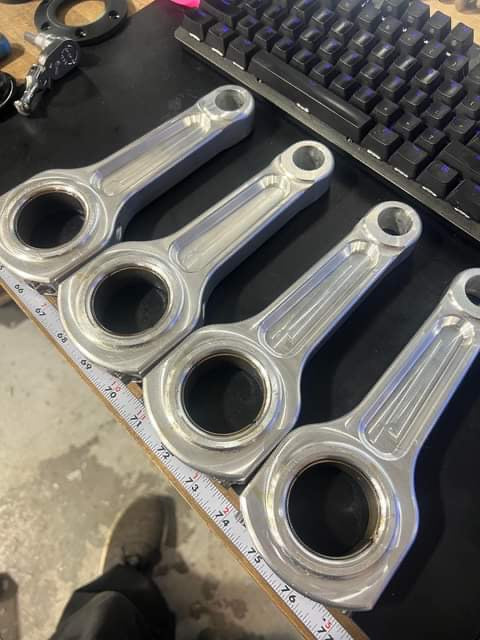 USED- R&R 156mm Long I BEAM Aluminum Connecting Rods Evo 8/9