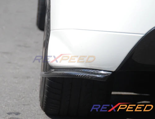 Rexpeed JDM Carbon Rear Bumper Extensions (Evo 9)