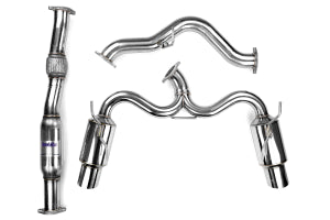 Invidia Dual N1 Single Layer SS Tipped Cat Back Exhaust STI 2008-2014 / WRX 2011-2014 Hatchback